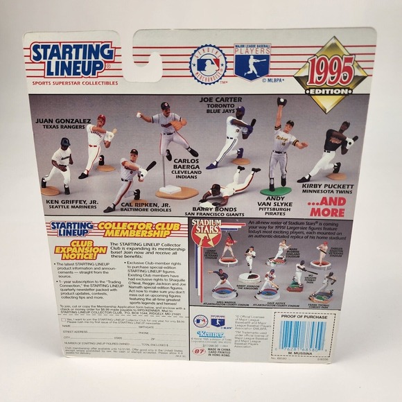 1995 STARTING LINEUP - SLU - MLB - MIKE MUSSINA - BALTIMORE ORIOLES Vintage - Picture 2 of 2